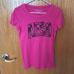 pink aeropostale t shirt